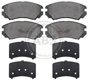 A.B.S. 37423 brake pad set, disc brake for front axle of Hyundai,Kia,581011FA50, 58101-2EA10