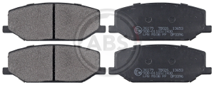 A.B.S. 36179 brake pad set, disc brakes for front axle of Suzuki 5110-80000, 55110-70A00