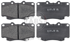 A.B.S. 37649 brake pad set, disc brake for front axle of Toyota 044650K020, 044650K070