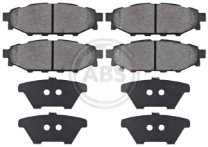 A.B.S. 37499 дискови спирачни накладки, дискови спирачки за задна ос на Subaru,Toyota,26696-AG010, SU00304097