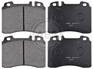 A.B.S. 36904 brake pad set, disc brake for front axle of Merceddes-Benz 002 420 19 20, 002 420 19 20 05