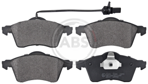 A.B.S. 37143 brake pad set, disc brake for front axle of VW 7D0 698 151D, 7D0 698 151F