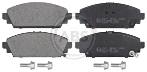 A.B.S. 37177 brake pad set, disc brake for front axle of Honda 45022-S1A-E61, 45022-S1A-E62