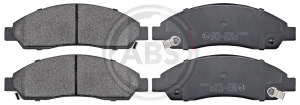 A.B.S. 37654 brake pad set, disc brakes for front axle of ISUZU 8973682510, 8973682520