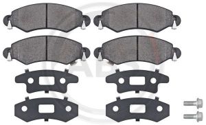 A.B.S. 37612 brake pad set, disc brakes for front axle of Audi, Fiat, Seat, VW