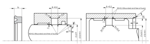 Hydraulic piston rod seal A101 45x55x6.5 PU92