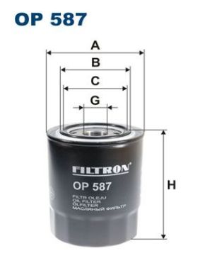 Oil filter  OP 587 FILTRON
