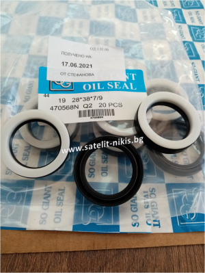 Oil seal SCJY (19) 28x38x7/9 Nylon + NBR CHO/TW