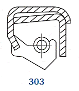 Oil seal C (303) 55x85x13 NBR SOG/TW