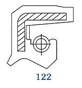 Oil seal AS (122)  75x90x10/11 NBR SOG/TW, propshaft centre bearing of NEW HOLLAND 5131496, SCANIA 294275