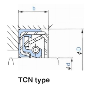 Семеринг TCN 80x105x13 NBR  KDIK/China,  NOK AP3744K за хидравлични помпи