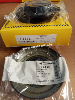 Oil seal UES-39S 57x123x14.5/29.5 W Musashi F4176,   rear axle outer of  Mitsubishi Fuso  MH034193