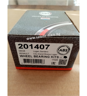 Wheel bearing kit  A.B.S. 201407 for rear axle of Dacia,Renault, 7701210004, 7703034250,713 631 080,VKBA 6658,R155.88
