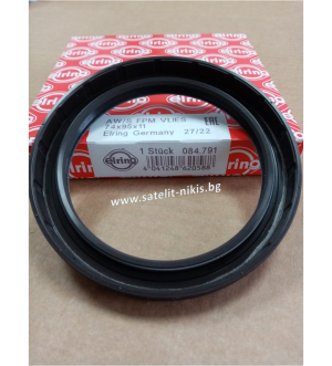  Oil seal   ASW RD 74x95x11 ELRING/Germany, for crankshaft of DEUTZ-FAHR 0450 2202, FENDT F836200210080, LAMBORGHINI,SAME