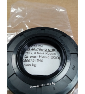 Oil seal  AS 40x75x12 NBR POS/Korea, for differential of KIA BONGO,FRONTIER, OEM 01358-27-165