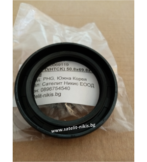 Oil seal D(HTCK) 50.8x69.8x11R ACM  with felt  POS/Korea,  for crankshaft front side of KIA  ,OEM OVS01-10-602   