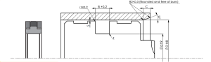 Хидравличен уплътнител  A103 80x63x14 NBR/PTFE+Bronze/POM heavy duty ALP
