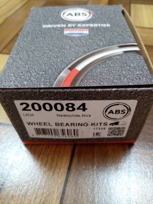 A.B.S. 200084  ( 40x68x20 ) Wheel Bearing Kit, LADA NIVA 2121, LADA	NIVA 2131, LADA	NADESCHDA 2120 , 21213103020 ,2121310302010 ,2121310302011
