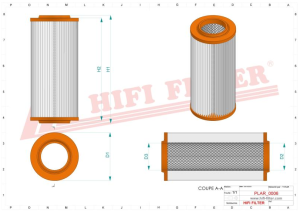 Air filter primary SA 16311 HIFI FILTER for ISEKI,MASSEY FERGUSON
