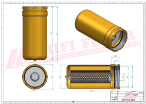 Hydraulic filter SH 60236 HIFI FILTER for HITACHI,ISEKI,MASSEY FERGUSON,KATO