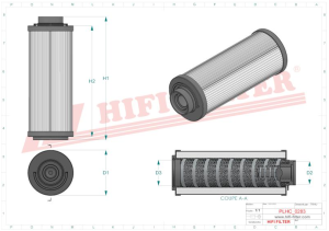 Hydraulic filter SH 63322 HIFI FILTER for LAUPRETRE,MANITOU,SOILMEC