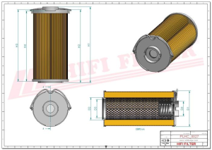 Hydraulic filter SH 74016 HIFI FILTER for DEUTZ,GENIE,JCB, MANITOU,ROUSSEAU,YANMAR