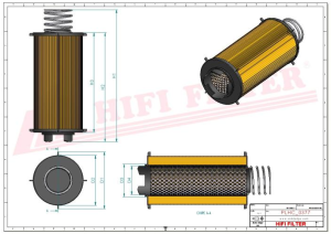 Hydraulic filter SH 66209 HIFI FILTER for JONH DEERE