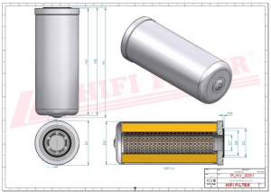 Hydraulic filter SH 66195 HIFI FILTER for JONH DEERE