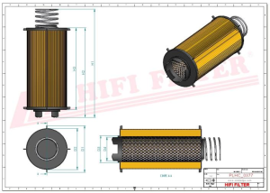Hydraulic filter SH 66264 HIFI FILTER for JONH DEERE