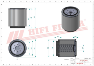 Fuel filter SN 909010 HIFI FILTER for ATLAS COPCO,CLAAS,TAMROCK,VOLVO