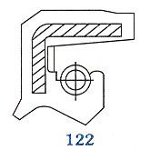 Oil seal TCV (122) 35x52x6/6.5 NBR SOG/TW, for hydraulic pumps,motors and hydrodynamic couplings