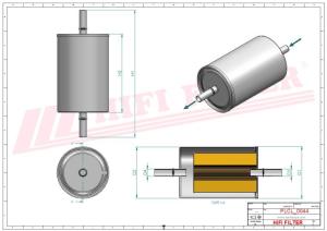 Petrol filter BE 610 HIFI FILTER for CITROEN,DACIA,DS AUTOMOBILES,FIAT,NISSAN,OPEL,PEUGEOT,RENAULT,SMATR,VAUXHALL,ZASTAVA