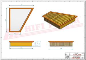 Въздушен филтър  SA 4105 HIFI FILTER за MERCEDES,RENAULT