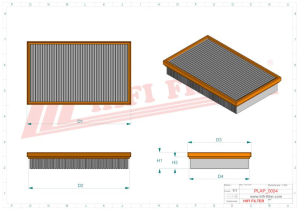 Air filter  SA 17099 HIFI FILTER for DEMAG,FIAT,GEHL,LOMBARDINI,MANITOU,MOTO GUZZU,SDMO