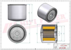 Fuel filter FT 7219 HIFI FILTER for AMMANN,CATERPILLAR,HYUNDAI,KOHLER,KOMATSU,NEUSON,YANMAR