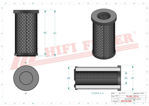 Air filter  security  SA 16121 HIFI FILTER for ATLAS COPCO,BELARUS,CHALLENGER,DOOSAN DAEWOO,HITACHI,KOBELCO,KOMATSU,LIEBHERR,SANY,TEREX,VOLVO