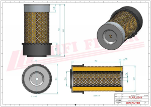 Air filter  primary  SA 11556 K HIFI FILTER for BOBCAT,CASE,GEHL,JCB,MASSEY FERGUSON