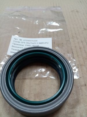 Oil seal Combi BF SL 56x75x22.5 NBR+PU YWEI/China, за главина на VOLVO 1524412, ZF 0734309265,0750110138