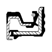 CASSETTE oil seal  RWDR-K7   35x65x14,5/17 NBR YWEI/China for CARRARO;MASSEY FERGUSON;NEW HOLLAND 