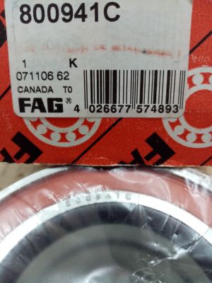 Wheel hub bearing  800941 C (43/45x82x37) FAG/Germany, for front/rear axle of  Audi, Skoda, VW, 4A0 407 625 A, 1D0 498 625 B, 443498625A, 4A0 498 625, 443 498 625 A, 443498625D, 4D0 407 625 E, 443 498 625 F, 893498625C, 443 407 625 F, 893 498 625 E, 8D0 4