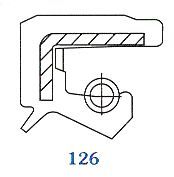 Семеринг TCV (122) 35x54x6/6.5 Viton SOG/TW , за хидравлични помпи, мотори и хидродинамични съединители