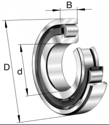 Bearing  NJ2207-E-XL-TVP2 (35x72x23)  FAG/Germany, CNH 03683370,24900250,Claas 0002391201,0002391201,235700.0,New Holland 5125824J