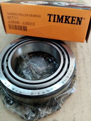 Bearing   JL69349/JL69310  ( 38X63X17 ) SET 11 TIMKEN/USA , Agco 70582091,70582092; CASE 61801C1,61802C91; GREAT PLAINS 822-197C,822-198C; John Deere JD6902,JD9159,JD9602 ;Massey Ferguson 843125M1,843126M1; New Holland 273633,273634