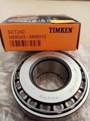 Bearing  M88043/M88010  ( 30.162 x 68.262 x 22.225 ) TIMKEN/USA , CASE 394083R91,394085R91;CAT-Caterpillar 6V0959;CNH 1995377C1,671031R1;John Deere JD8251,JD8929;Massey Ferguson 557366M,1832926M1;New Holland 766314,81820262