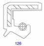 Oil seal   TCV (126)  28x40x6 NBR SOG/TW, for hydraulic pumps,motors and hydrodynamic couplings