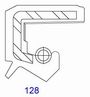 СЕМЕРИНГ TCV (128)  30x42x8 NBR SOG/TW , за хидравлични помпи, мотори и хидродинамични съединители