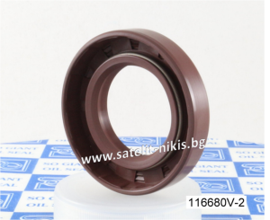 Oil seal TCV (122) 50x72x7/7.5 Viton SOG/TW , for hydraulic pumps,motors and hydrodynamic couplings