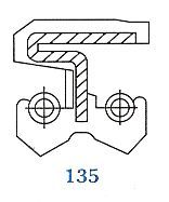 Oil seal A-DUO (135) 22x40x7 Viton SOG/TW