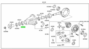 Bearing  HC STA 3574-1 LFT  (35 x 74 x 26) KOYO/Japan , for differential (pinion front side) of TOYOTA 90366-35157,90366-35159