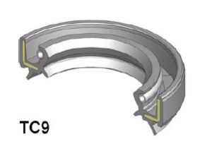Oil seal TC9 (133) 35x63x9/15.5 W Viton SOG/TW , for differential, transmission of TOYOTA 90311-35020, 90311-35047  